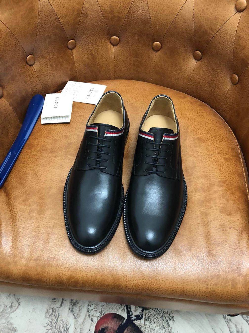 GG 2019 Men Leather Shoes