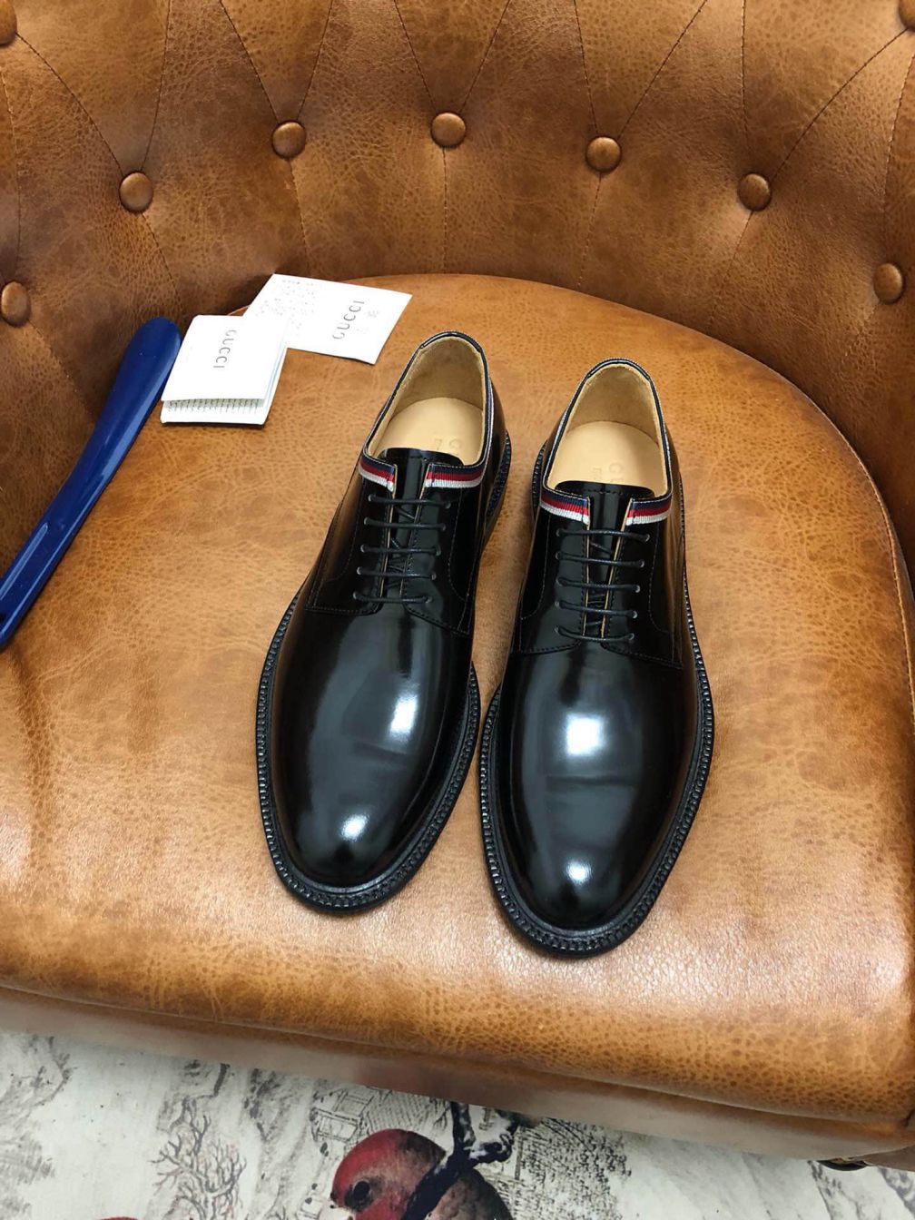 GG 2019 Men Leather Shoes