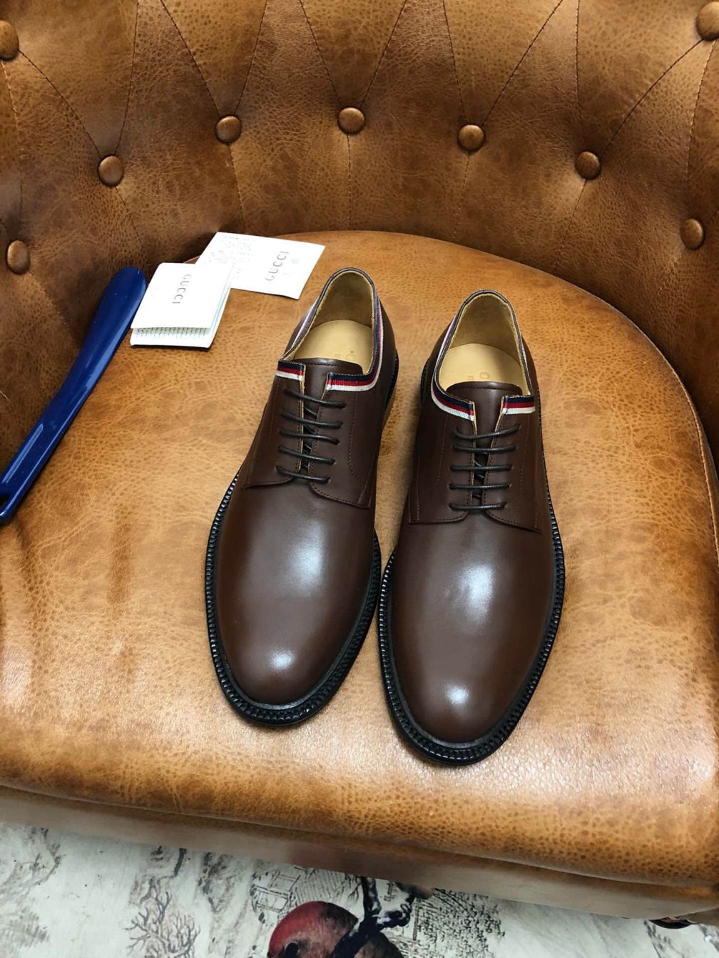 GG 2019 Men Leather Shoes