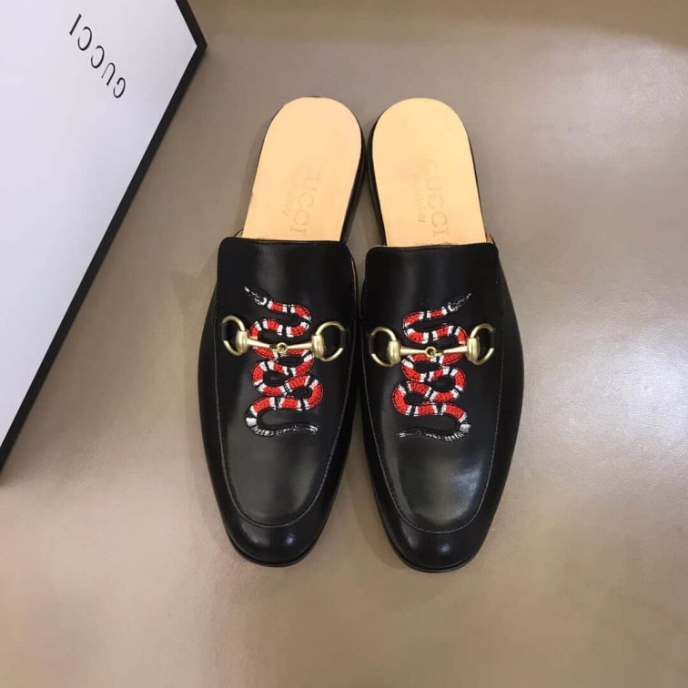 GG Men Leather Shoes