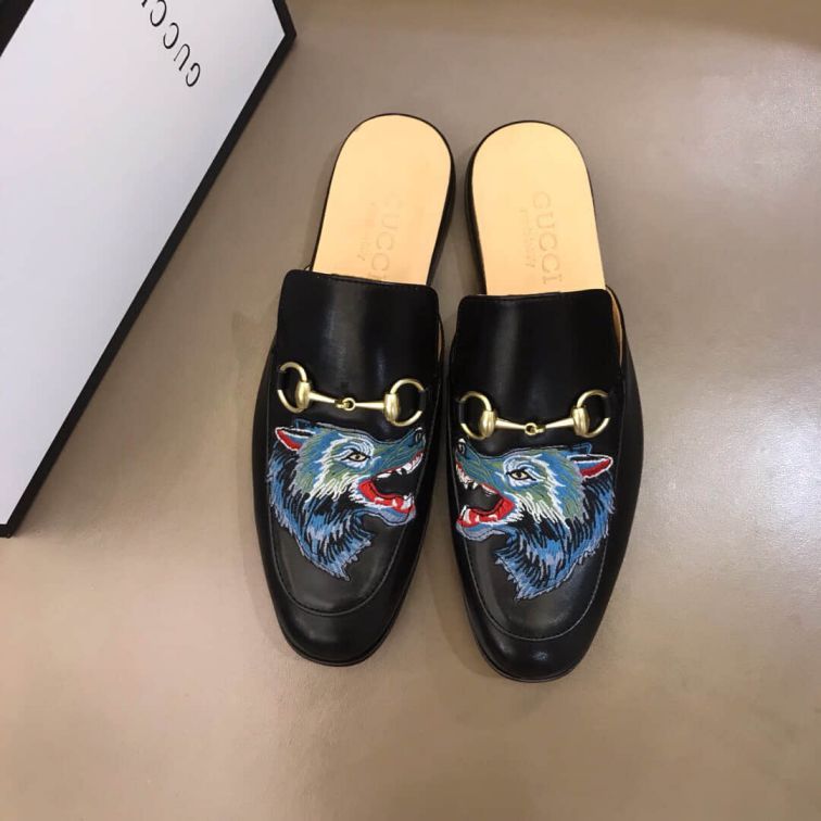 GG Men Leather Shoes