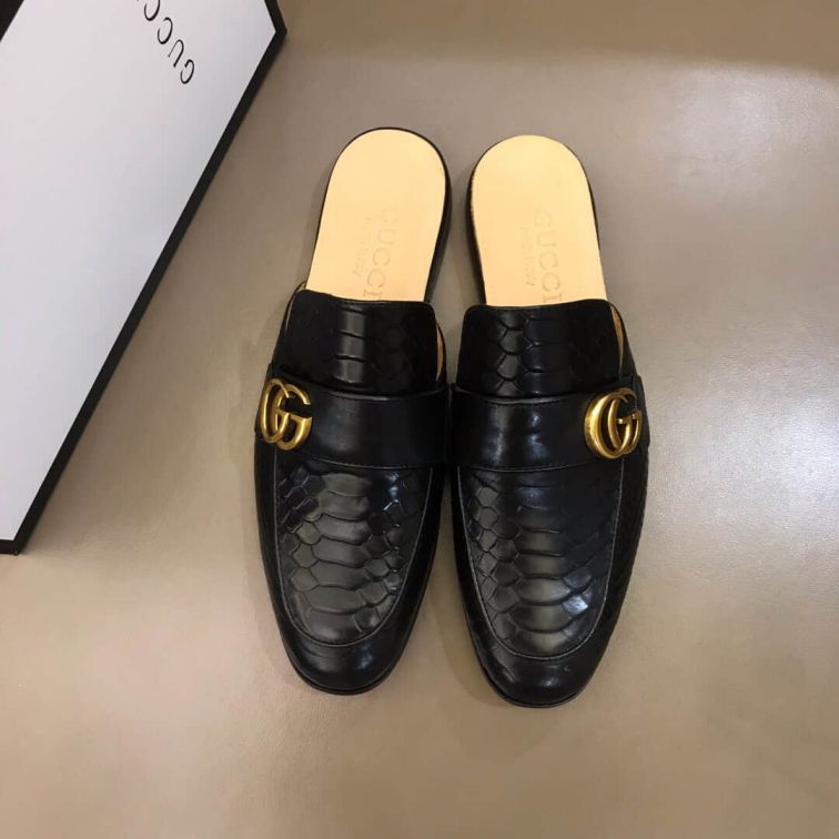 GG Men Leather Shoes