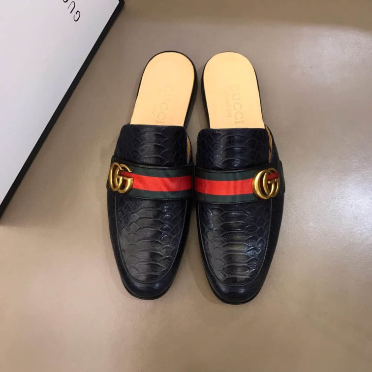 GG Men Leather Shoes