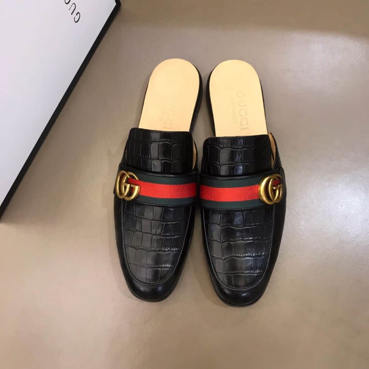 GG Men Leather Shoes