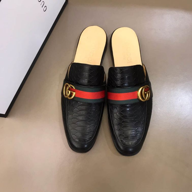 GG Men Leather Shoes