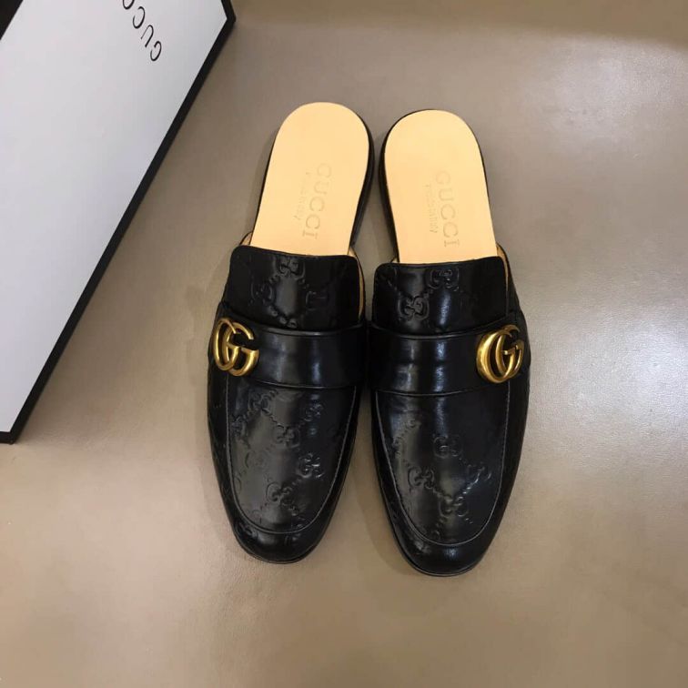 GG Men Leather Shoes