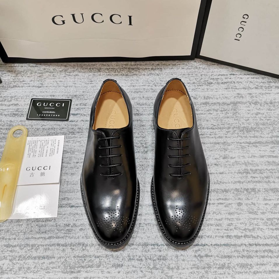 GG Men Leather Shoes