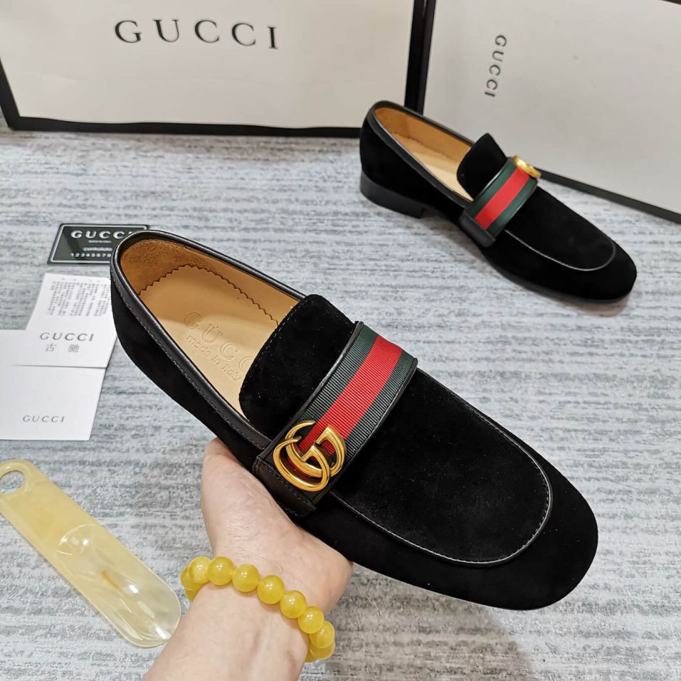 GG Men Leather Shoes