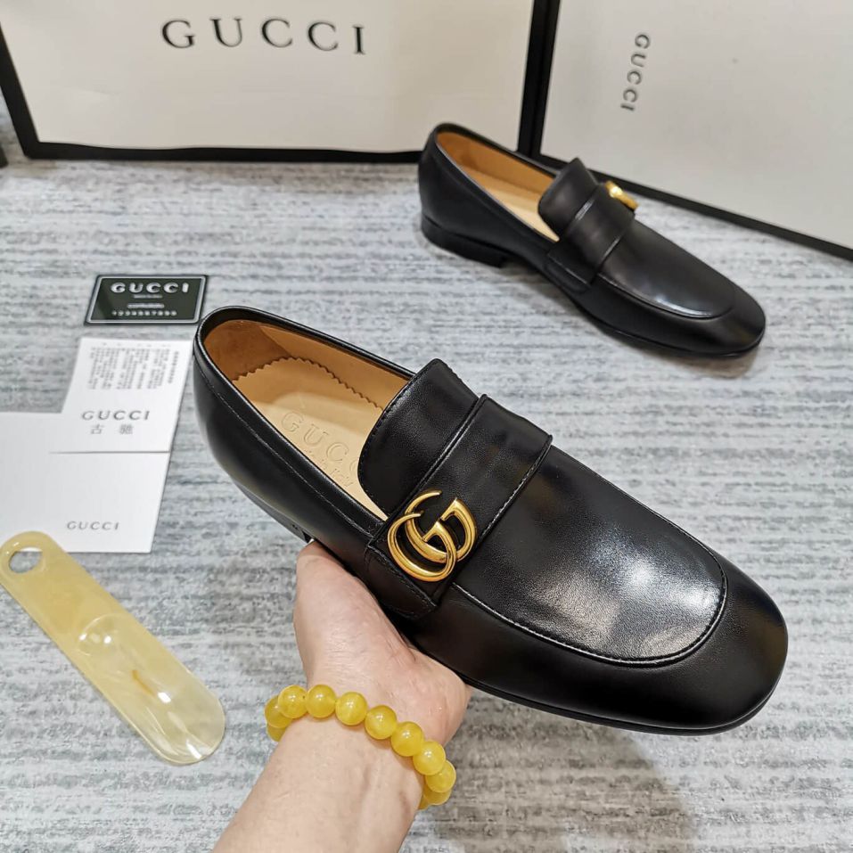 GG Men Leather Shoes