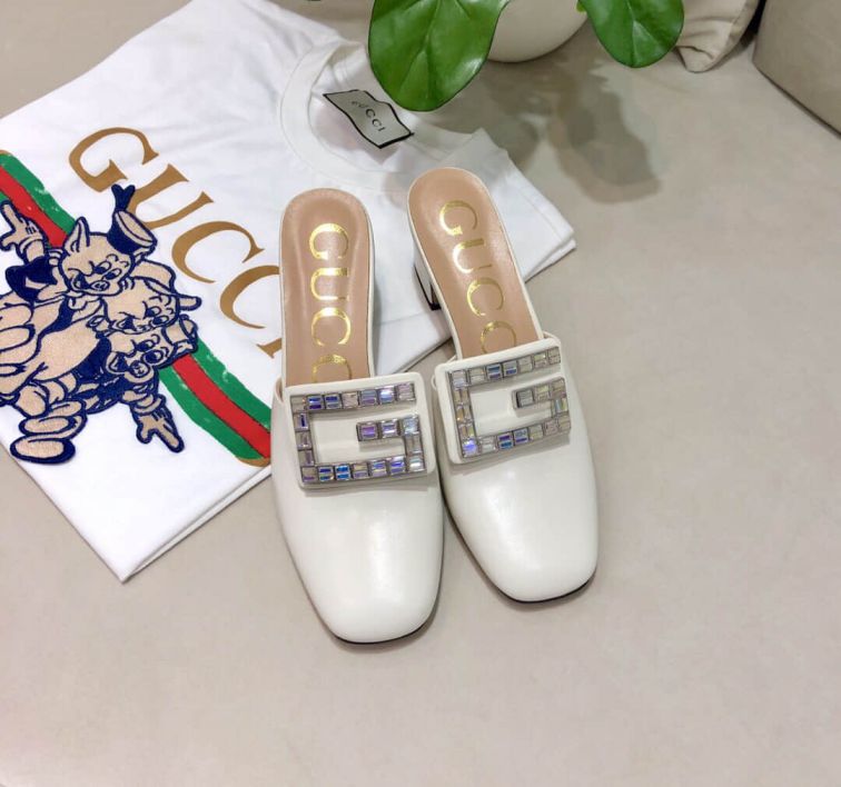 GG 2019SS Soft Leather High Women Shoes