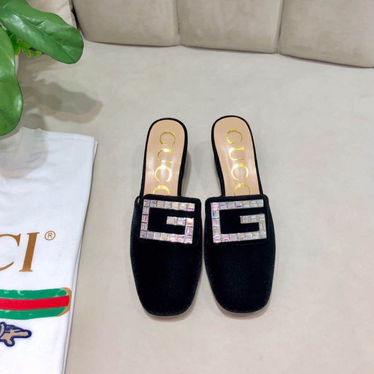 GG 2019SS Soft Leather High Women Shoes