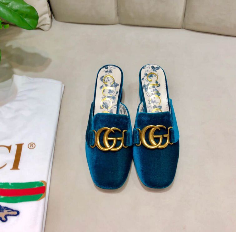 GG 2019SS Soft Leather High Women Shoes