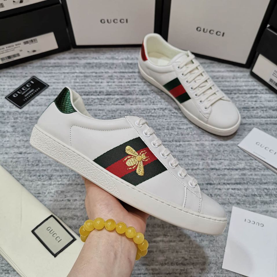 GG Classic Bee Embroidery Unisex Sneakers