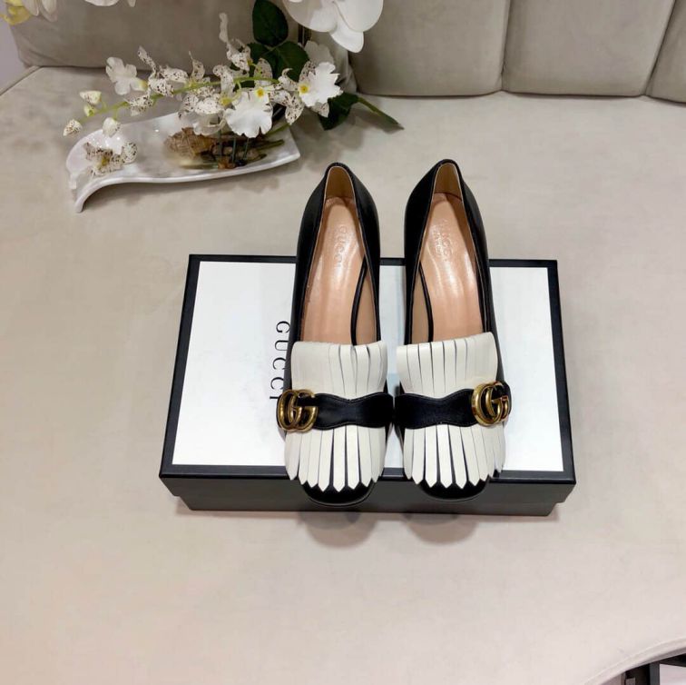 GG 2019SS Leather High Women Shoes