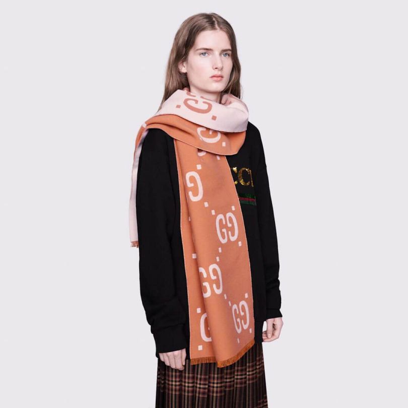 Classic GG 100% Wool Women Scarves