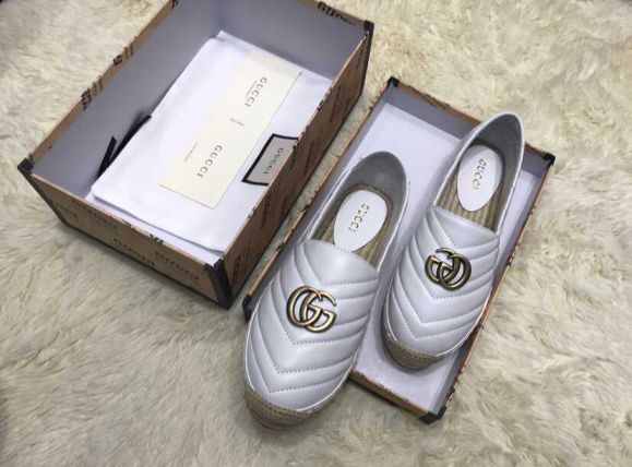 GG 19ss Classic GG logo Women Leather Shoes