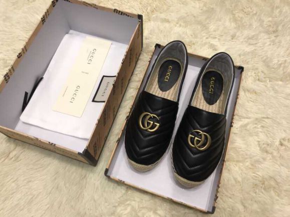 GG 19ss Classic GG logo Women Leather Shoes