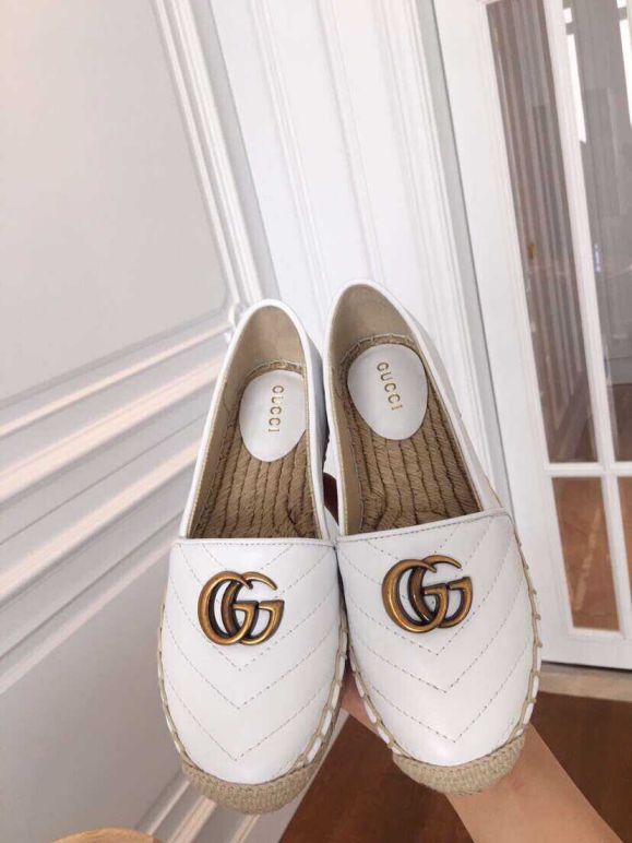 GG 19ss Classic GG logo Women Leather Shoes