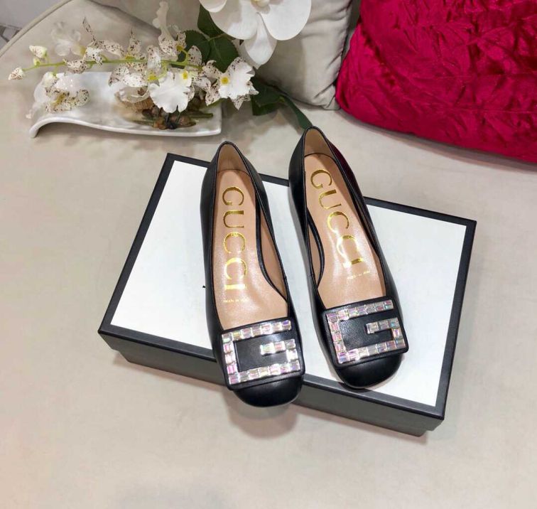 GG 2019SS Soft Leather High Women Shoes