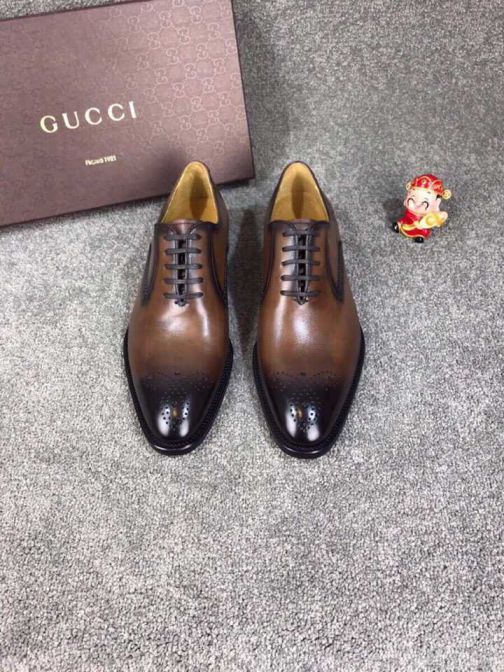 GG Men Leather Shoes