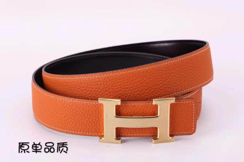 Hermes 38mm Togo Leather Men Belts