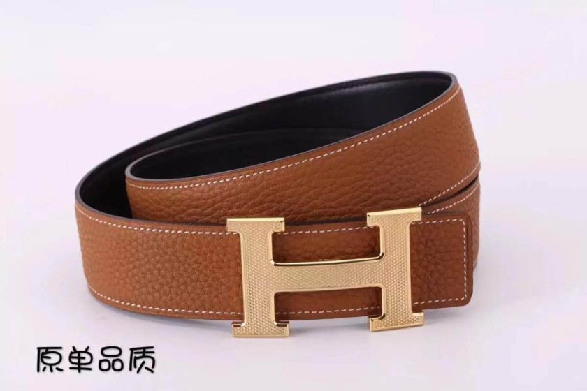 Hermes 38mm Togo Leather Men Belts