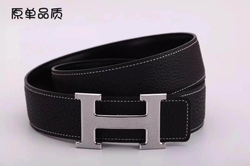 Hermes 38mm Togo Leather Men Belts