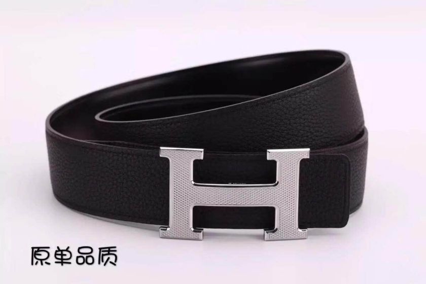 Hermes 38mm Togo Leather Men Belts