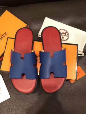 Hermes Leather 2018 Men Slippers