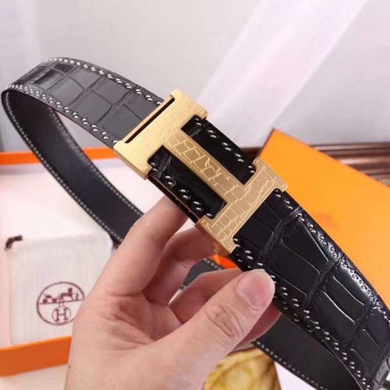 Hermes Leather 2018SS Men Belts