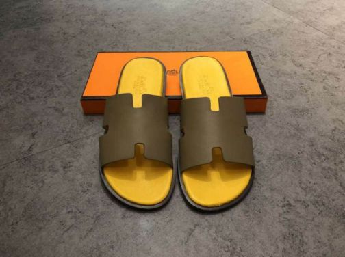 Hermes Leather 18SS Men Slippers