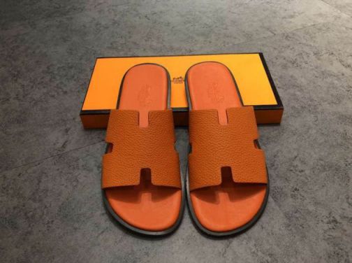 Hermes Leather 18SS Men Slippers