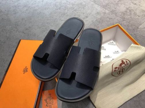 Hermes Leather 18SS Men Slippers