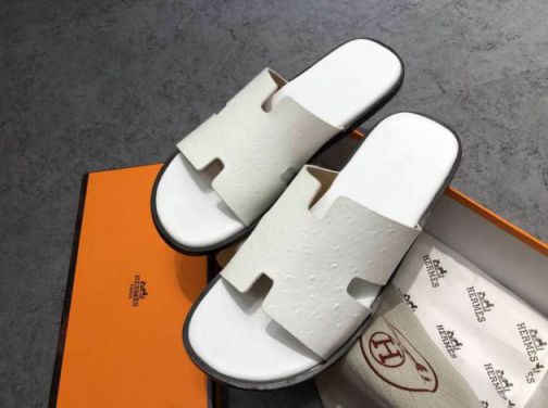 Hermes Leather 18SS Men Slippers