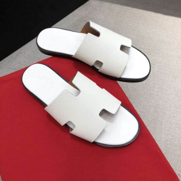 Hermes Leather 18SS Men Slippers