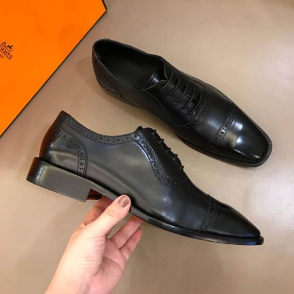 Hermes Leather Men Shoes