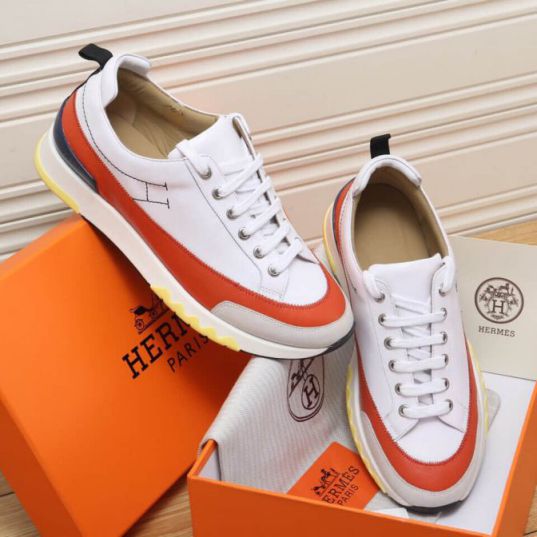 Hermes 2018 Men Leather Sneakers