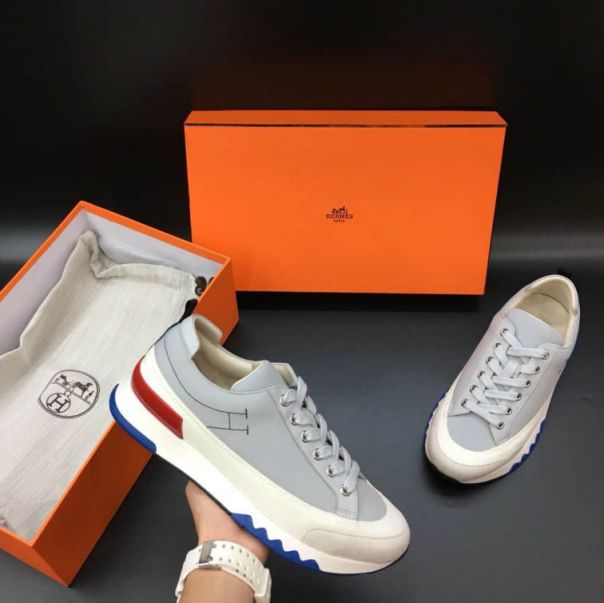 Hermes Men Leather Sneakers