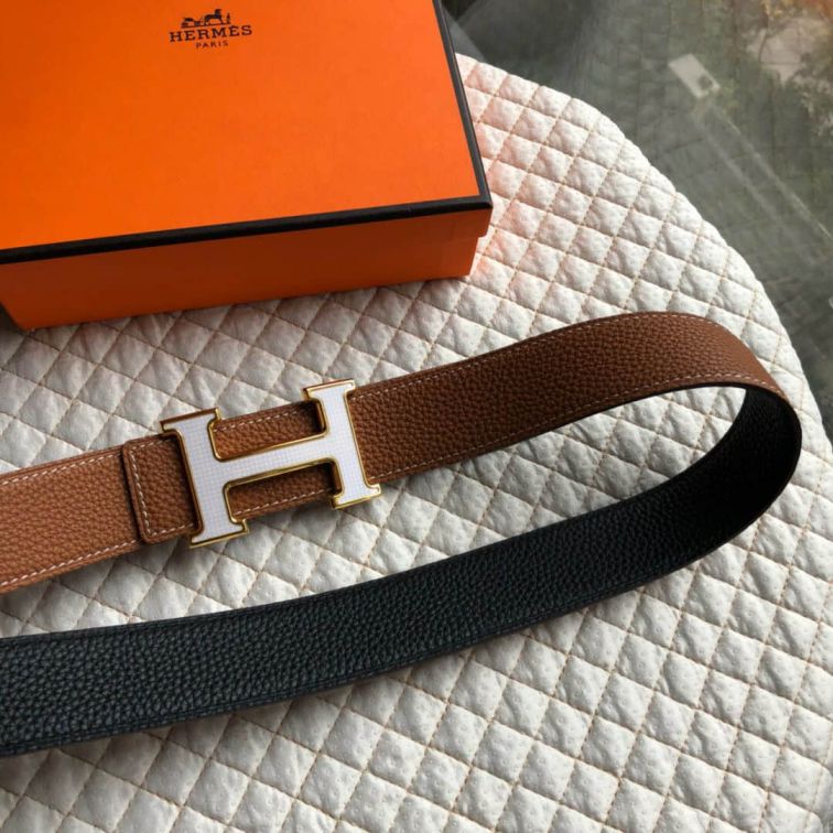 Hermes 38mm Metal Reversible Men Belts