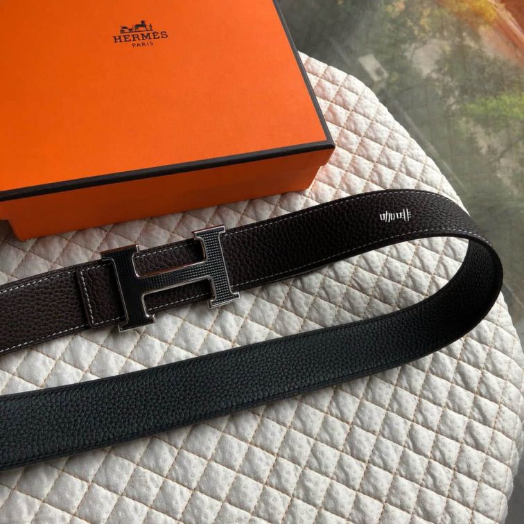 Hermes 38mm Metal Reversible Men Belts