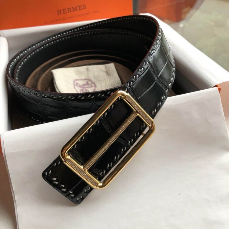 Hermes Leather 38mm Men Belts