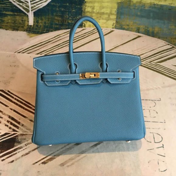 Hermes Birkin 25cm togo Leather Women Tote Bags