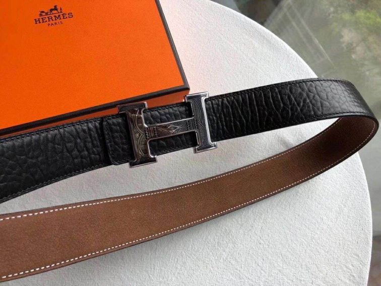 Hermes Metal HLeather 38mm Men Belts