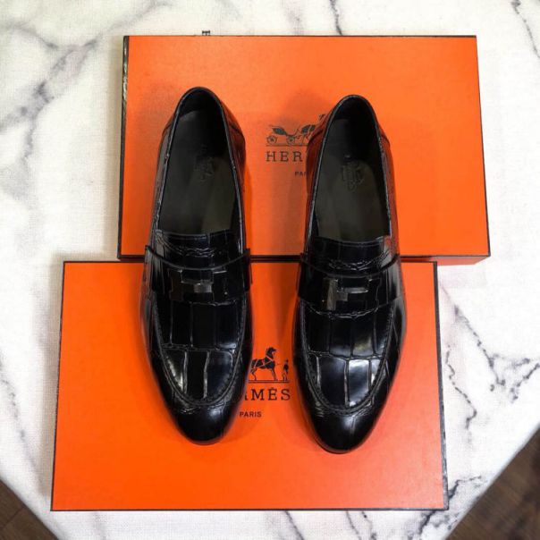 Hermes Casual Lofers Men Shoes