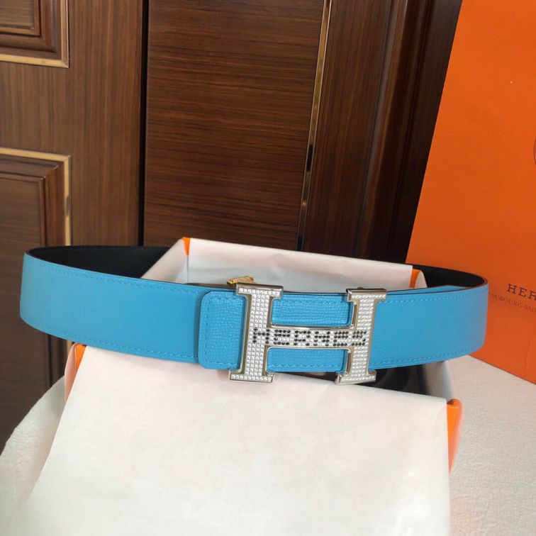 Hermes H LOGO BUCKLE38mm Men Belts