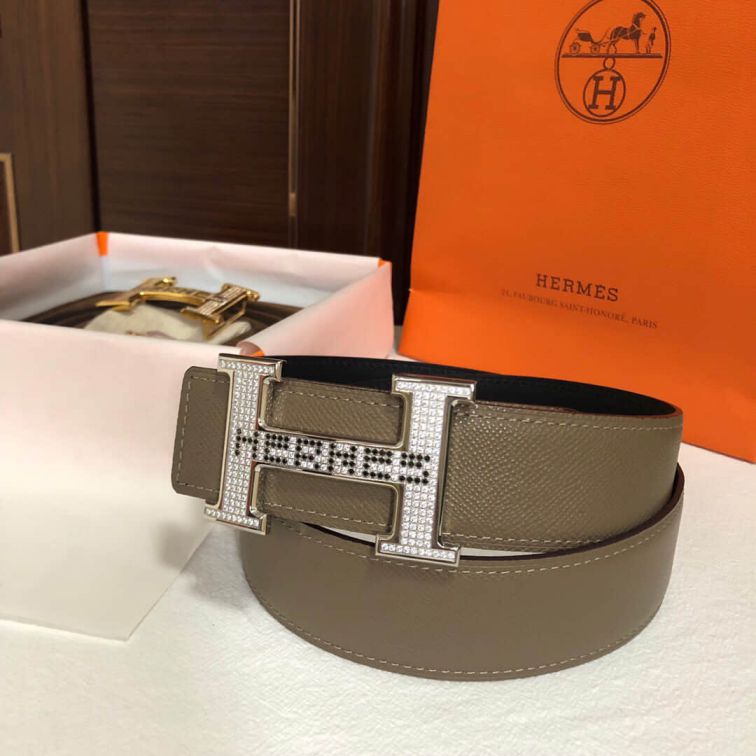 Hermes H LOGO BUCKLE38mm Men Belts