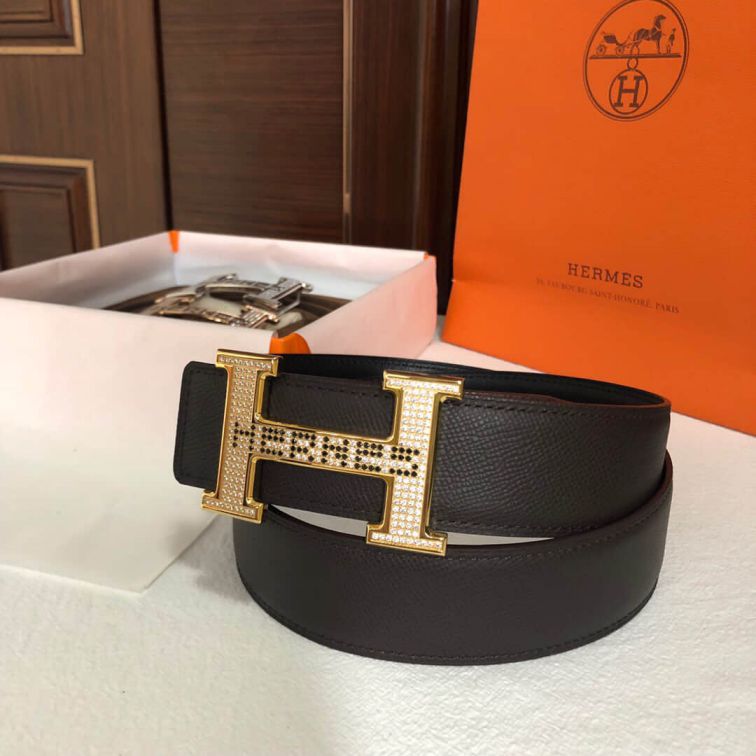 Hermes H LOGO BUCKLE38mm Men Belts