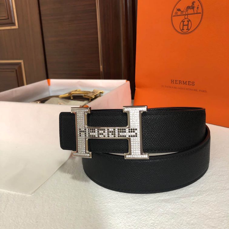 Hermes H LOGO BUCKLE38mm Men Belts