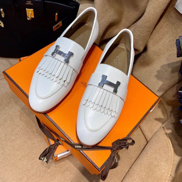 Hermes H Lofers tassel Women Shoes