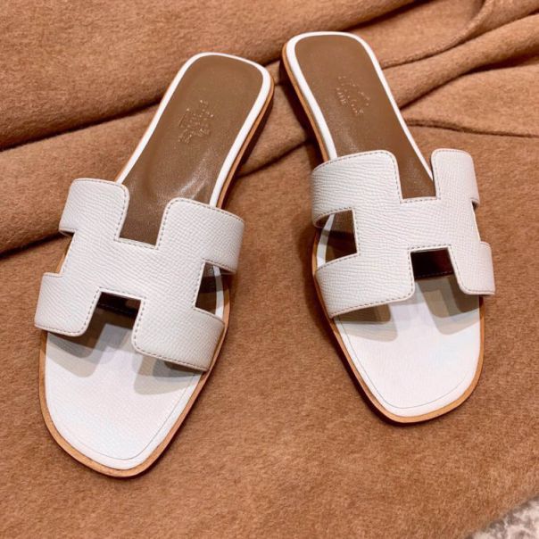 Hermes Classic Slippers Epsom Women Shoes